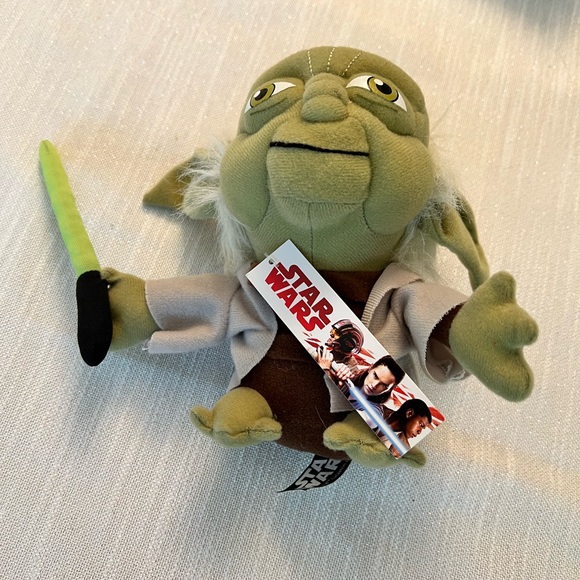 Star Wars Yoda With Lightsaber 7" Plush Stuffed Animal Toy - Picture 2 of 5